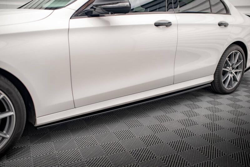 Maxton Design Seitenschweller (Paar) für Mercedes E-Klasse AMG-Line W213 / S213 Facelift Hochglanz schwarz