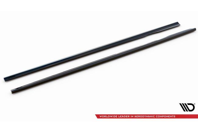 Maxton Design Seitenschweller (Paar) für Mercedes E-Klasse AMG-Line W213 / S213 Facelift Hochglanz schwarz
