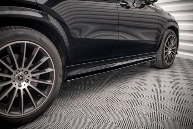 Maxton Design Seitenschweller für Mercedes-AMG / AMG-Line GLE Coupe / SUV C167 / W167 schwarz Hochglanz