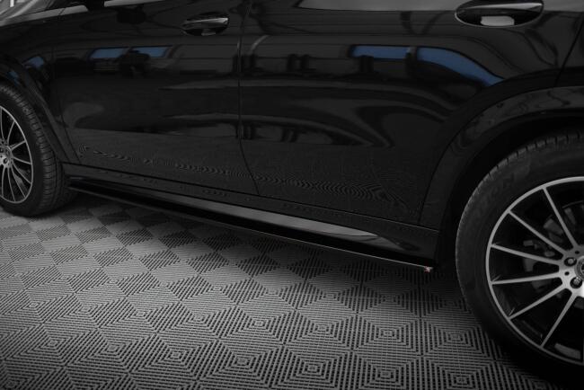 Maxton Design Seitenschweller (Paar) für Mercedes GLE Coupe AMG-Line / AMG C167 Hochglanz schwarz