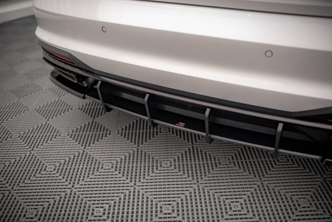 Maxton Design Street Pro Heckdiffusor für Audi A4 B9 Facelift Rot