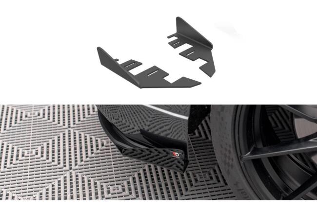 Maxton Design Street Pro Heckdiffusor Flaps für Audi S3 Sportback 8V Facelift Hochglanz schwarz