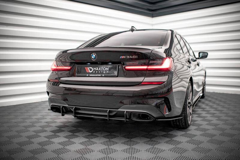 Maxton Design Street Pro Heckdiffusor V.2 für BMW 3er M-Paket G20 / G21 Schwarz matt