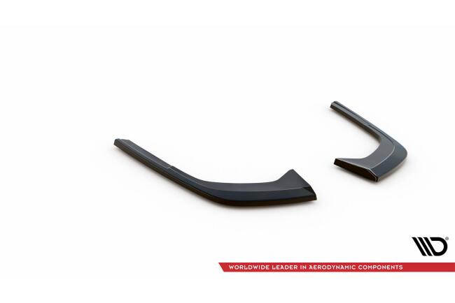 Maxton Design Diffusor Flaps für Audi A4 B9 Facelift Hochglanz schwarz