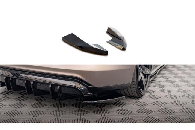 Maxton Design Diffusor Flaps V.2 für Audi e-Tron GT / RS GT Mk1 Hochglanz schwarz