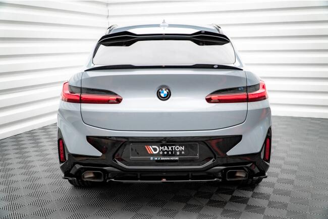 Maxton Design Diffusor Flaps für BMW X4 M-Paket G02 Facelift Hochglanz schwarz