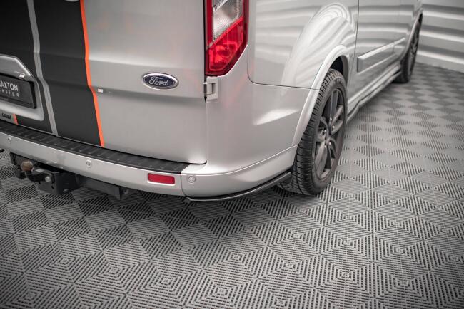 Maxton Design Diffusor Flaps für Ford Transit Custom ST-Line Mk1 Facelift Hochglanz schwarz