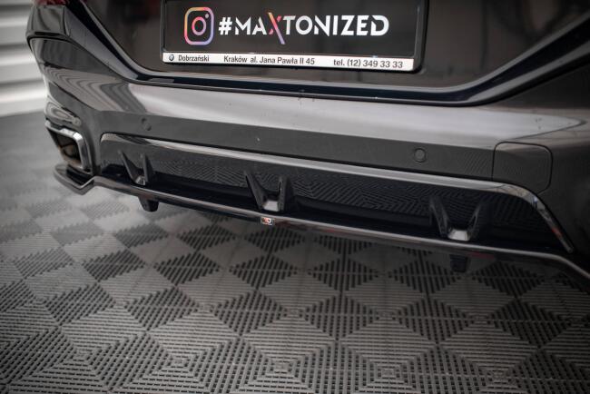 Maxton Design Heckdiffusor DTM Look V.3 für BMW X6 M-Paket G06 Hochglanz schwarz