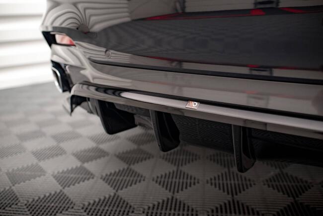 Maxton Design Heckdiffusor DTM Look für BMW X6 M-Paket F16 Hochglanz schwarz