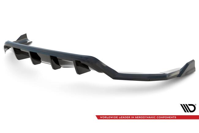 Maxton Design Heckdiffusor DTM Look für BMW X6 M-Paket F16 Hochglanz schwarz