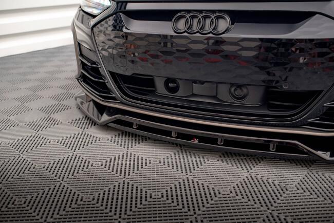 Maxton Design Frontlippe V.2 für Audi e-Tron GT / RS GT Mk1 Hochglanz schwarz