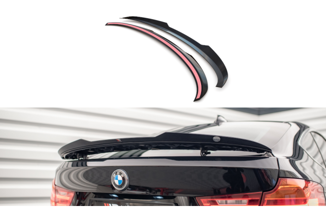 Maxton Design Heckspoiler Lippe für BMW 3er GT F34 Hochglanz schwarz