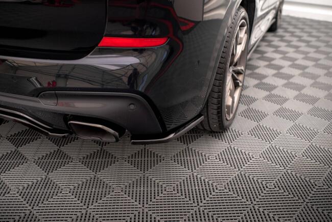 Maxton Design Diffusor Flaps für BMW X3 M40d G01 Hochglanz schwarz