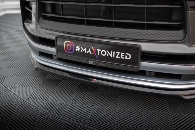 Maxton Design Frontlippe für Porsche Macan Mk2 Hochglanz schwarz