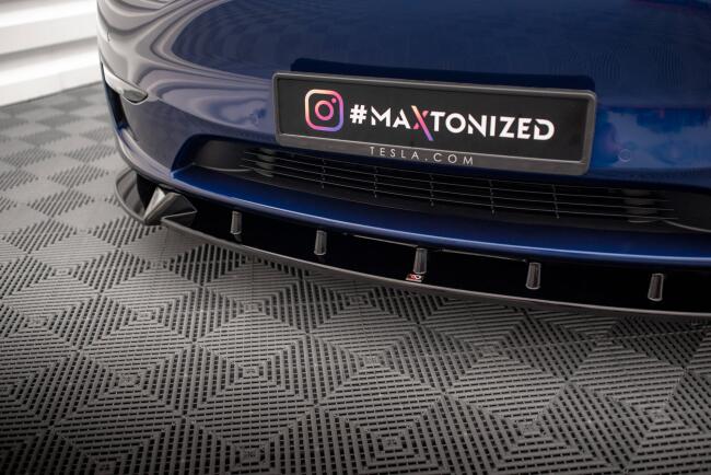 Maxton Design Frontlippe für Tesla Model Y Hochglanz schwarz