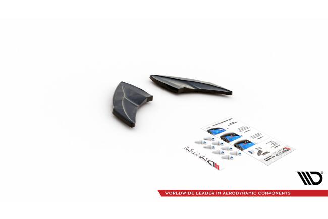 Maxton Design Diffusor Flaps V.4 für VW Golf 7 R Hochglanz schwarz