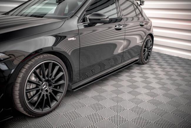 Maxton Design Street Pro Seitenschweller (Paar) für Mercedes A35 AMG / AMG-Line W177 schwarz