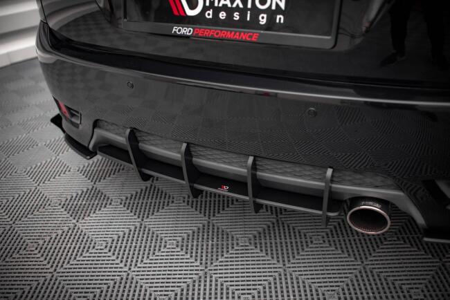 Maxton Design Street Pro Heckdiffusor für Ford Fiesta ST Mk6 Schwarz