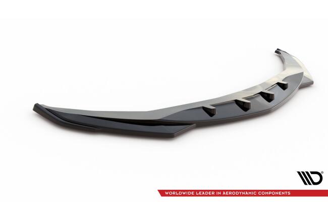 Maxton Design Frontspoilerlippe V.2 für Alfa Romeo Giulia Sport Hochglanz schwarz