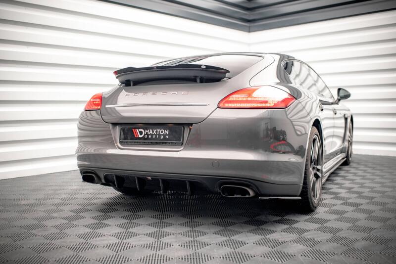 Maxton Design Heckdiffusor für Porsche Panamera / Panamera Diesel 970 Hochglanz schwarz