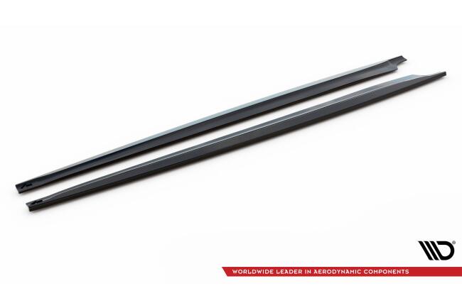 Maxton Design Seitenschweller (Paar) für BMW X6 M F86 Hochglanz schwarz