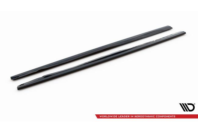 Maxton Design Seitenschweller (Paar) für Volvo C70 Mk1 Hochglanz schwarz