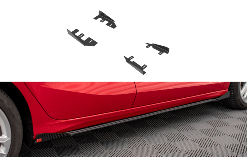 Maxton Design Street Pro Schweller Flaps Audi A3 8Y Hochglanz schwarz