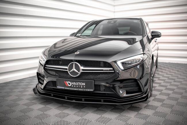 Maxton Design Street Pro Diffusor Flaps Mercedes A35 AMG / AMG-Line Aero Pack W177 Hochglanz schwarz