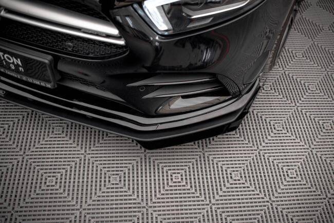 Maxton Design Street Pro Diffusor Flaps Mercedes A35 AMG / AMG-Line Aero Pack W177 Hochglanz schwarz