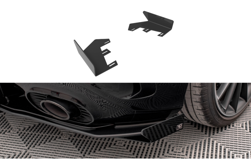 Maxton Design Street Pro Heckdiffusor Flaps Mercedes A35 AMG Hatchback Aero Pack W177 Hochglanz schwarz