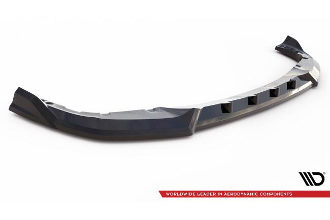 Maxton Design Frontlippe V.2 für BMW X6 M F96 Hochglanz schwarz