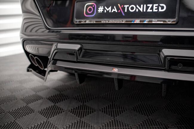 Maxton Design Heckdiffusor DTM Look für BMW X6 M F96 Hochglanz schwarz