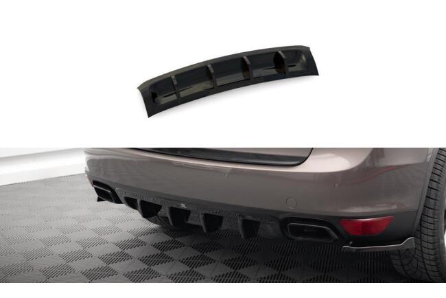 Maxton Design Heckdiffusor für Porsche Cayenne Mk2 Hochglanz schwarz