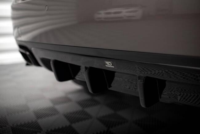 Maxton Design Heckdiffusor für Porsche Cayenne Mk2 Hochglanz schwarz