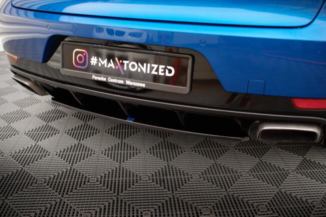 Maxton Design Heckdiffusor für Porsche Macan Mk1 Hochglanz schwarz