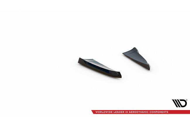 Maxton Design Diffusor Flaps für Porsche Cayenne Mk2 Hochglanz schwarz