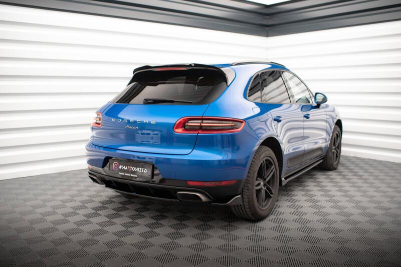 Maxton Design Diffusor Flaps für Porsche Macan Mk1 Hochglanz schwarz