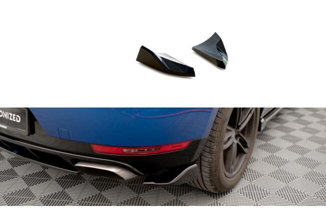Maxton Design Diffusor Flaps für Porsche Macan Mk1 Hochglanz schwarz