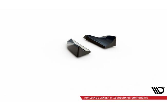 Maxton Design Diffusor Flaps für Porsche Macan Mk1 Hochglanz schwarz