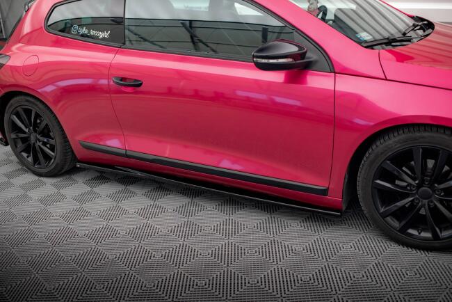 Maxton Design Seitenschweller (Paar) für Volkswagen Scirocco Mk3 Hochglanz schwarz