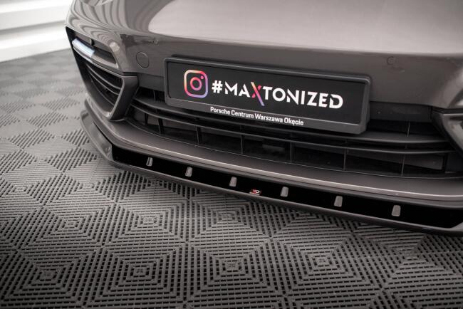 Maxton Design Frontlippe V.1 für Porsche Panamera E-Hybrid 971 Hochglanz schwarz