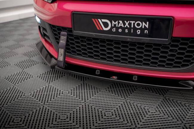 Maxton Design Frontlippe V.3 für Volkswagen Scirocco Mk3 Hochglanz schwarz