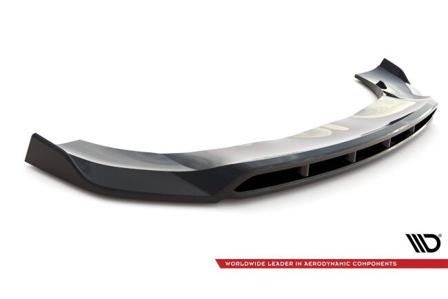 Maxton Design Frontlippe V.2 für Porsche Macan Mk1 Facelift Hochglanz schwarz