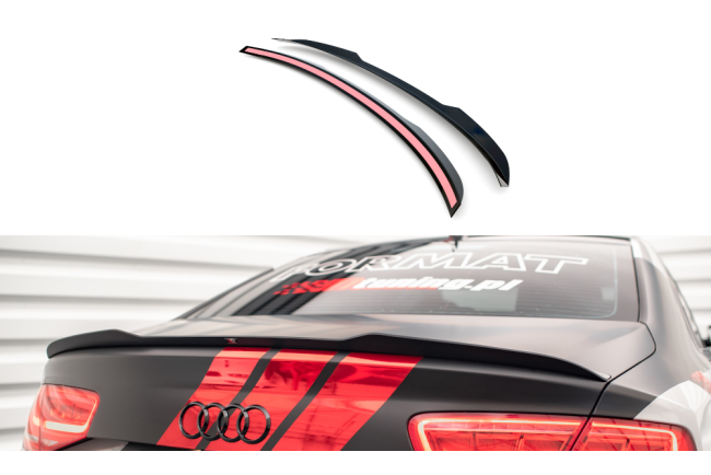 Maxton Design Heckspoiler Lippe für Audi S8 D4 Hochglanz schwarz