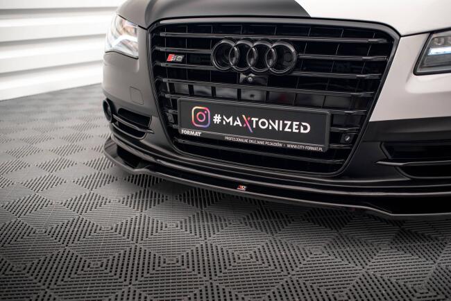 Maxton Design Frontlippe V.1 für Audi S8 D4 Hochglanz schwarz