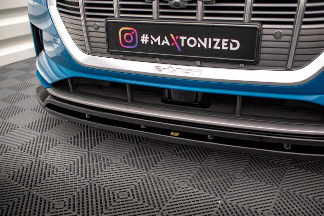 Maxton Design Frontlippe V.2 für Audi e-tron Hochglanz schwarz