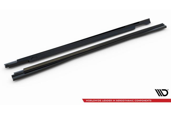 Maxton Design Seitenschweller (Paar) für Audi e-tron Hochglanz schwarz