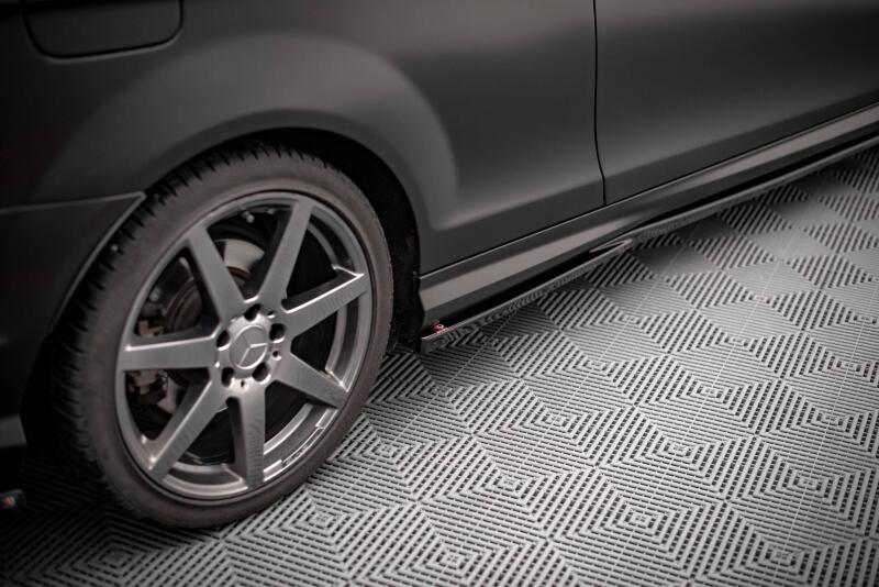 Maxton Design Seitenschweller (Paar) für Mercedes-Benz C Coupe AMG-Line C204 2011-2015Hochglanz schwarz
