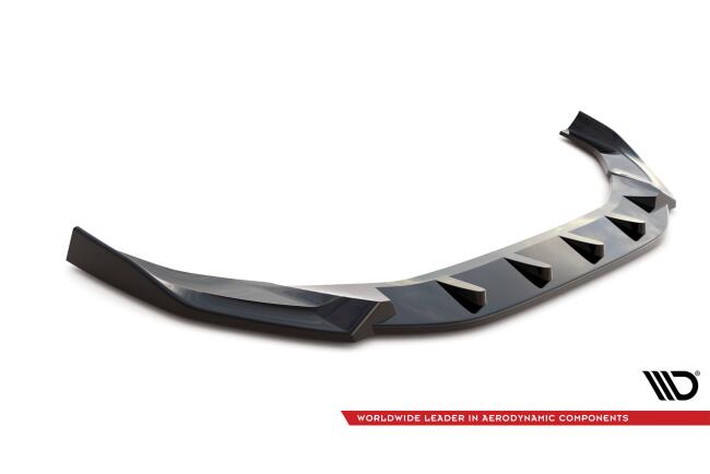 Maxton Design Frontlippe V.1 für Audi A4 S-Line / S4 B9 Facelift Hochglanz schwarz