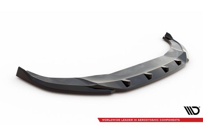 Maxton Design Frontlippe V.1 für Audi Q3 S-Line F3 Hochglanz schwarz